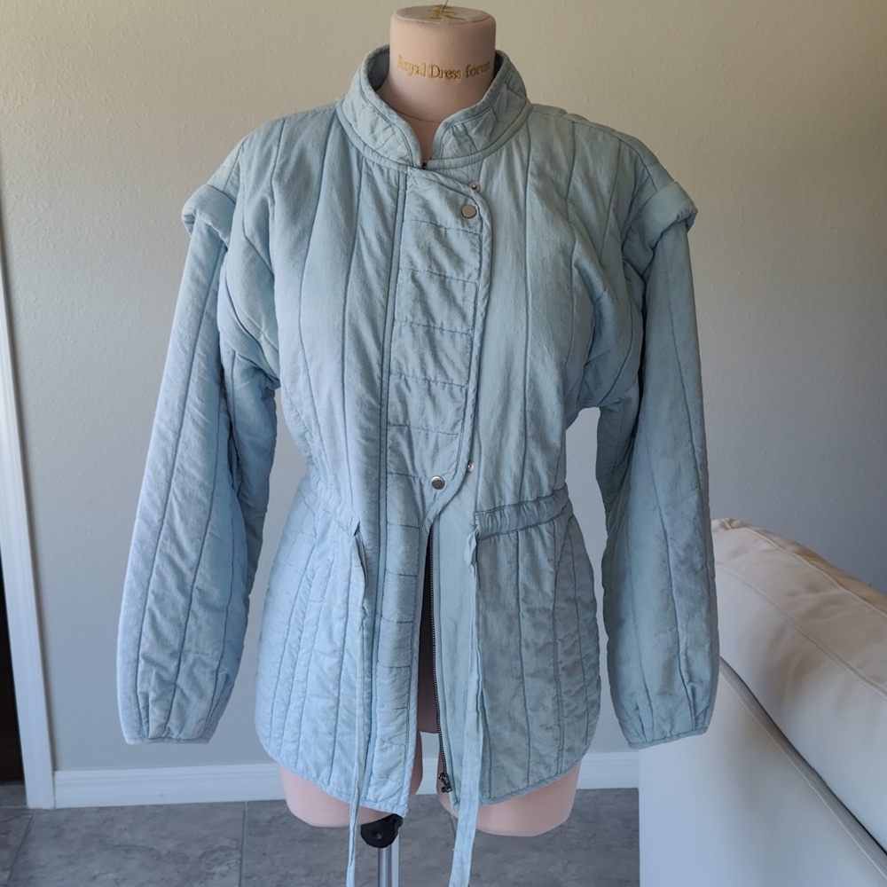 Treasure & Bond Sky Blue Puffer Jacket